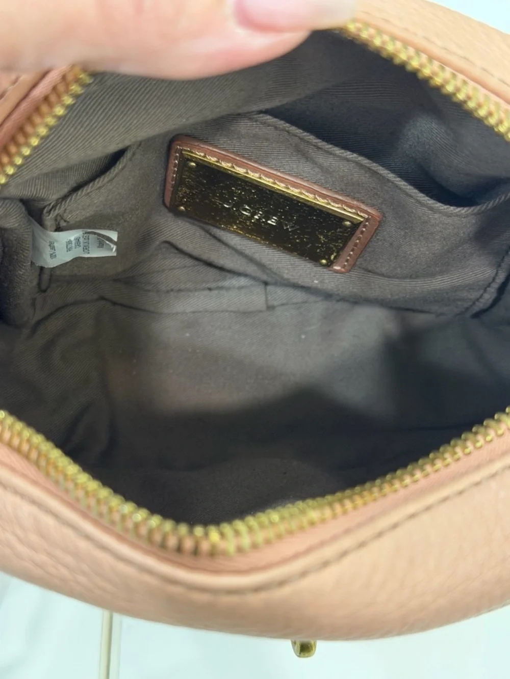 J.Crew Blush Pink Pebbled Leather Camera Crossbody Bag